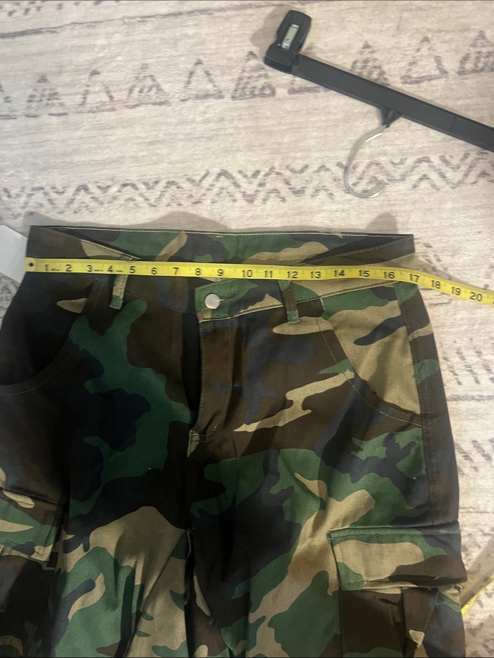 Amazon Women's Camo Cargo Shorts - Green Brown Woodland - Picture 3 of 6